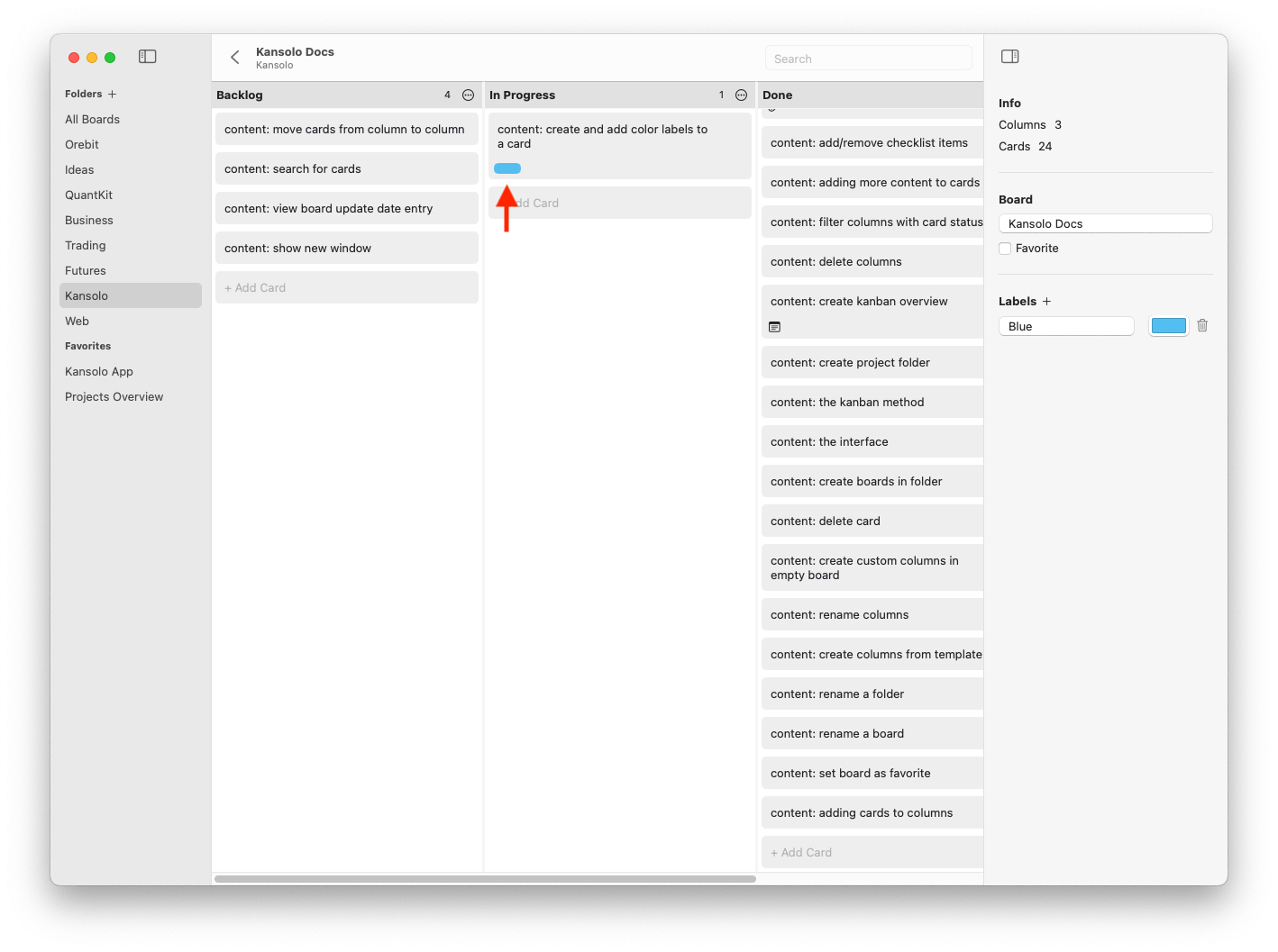 Kansolo Color Label Indicator